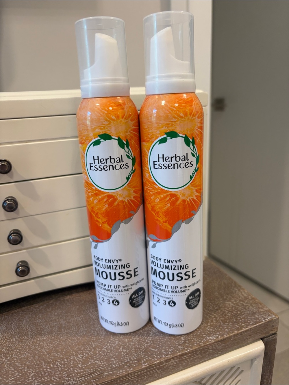 Herbal Essences Body Envy Volumizing Mousse — discontinued formula, lot of two